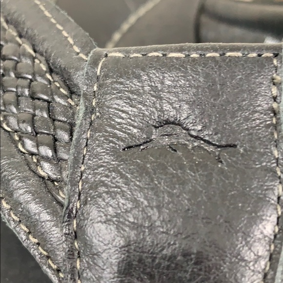 TOMMY BAHAMA MEN’S BLACK LEATHER SANDALS SIZE 11 - Picture 4 of 9